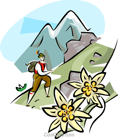 Alps Clipart Mountain Top - Alps Clip Art (407x480), Png Download