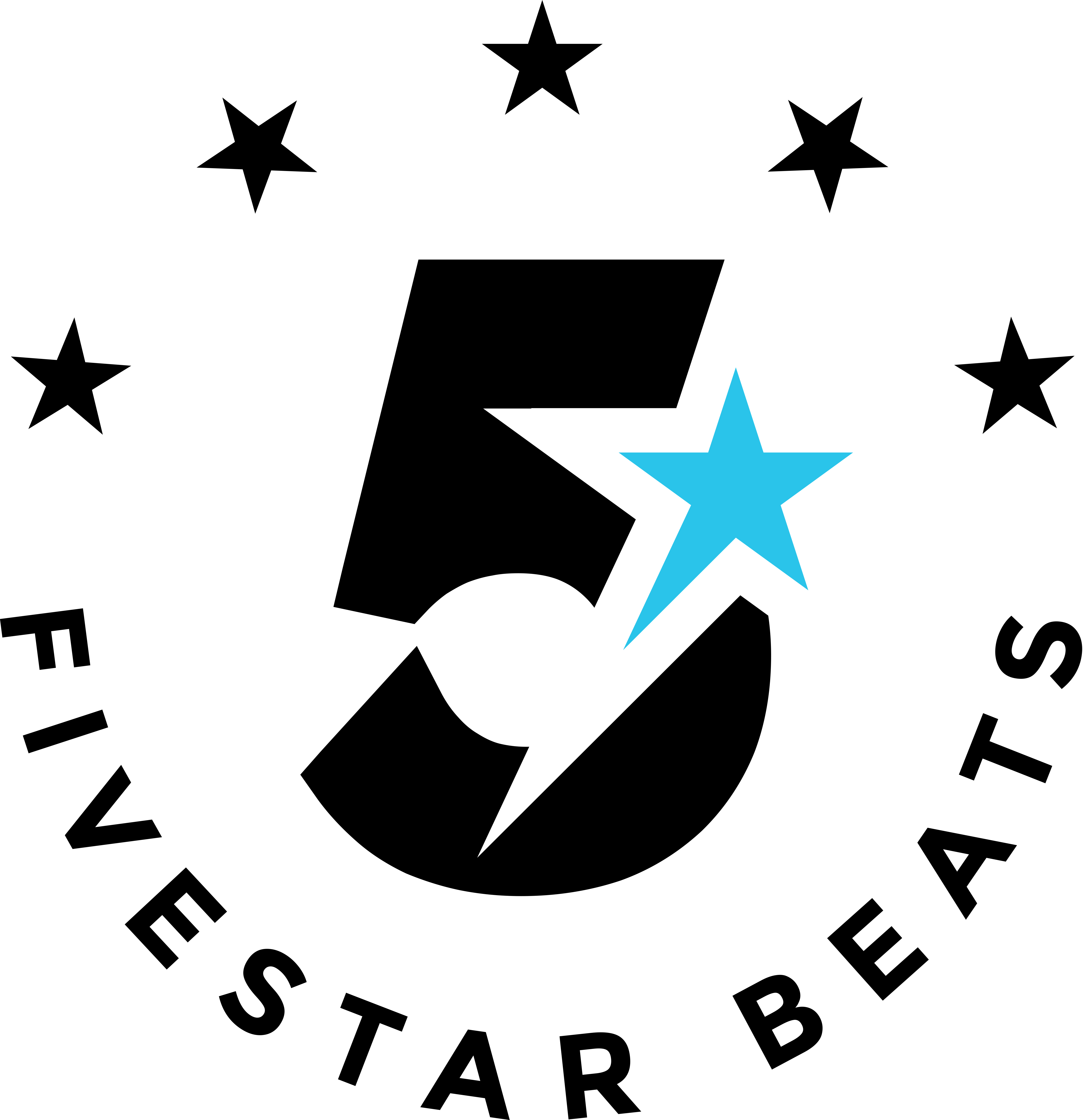 Fivestar Beats Final Black Blue - Halo Odst Logo Png (5351x5534), Png Download