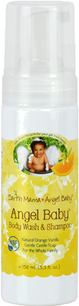 Angel Baby Body Wash & Shampoo - Earth Mama Angel Baby Lavender Shampoo (500x500), Png Download