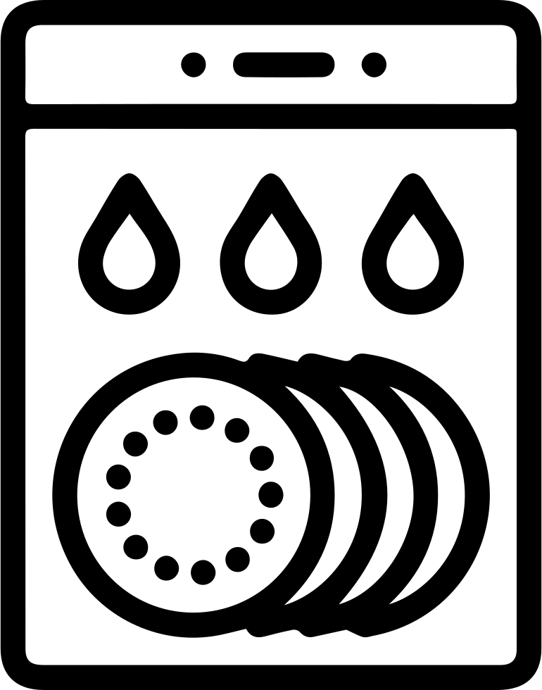 Dishwasher Comments - Dishwasher Icon Png (770x980), Png Download