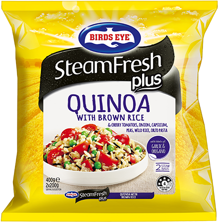 Steamfresh Plus Quinoa With Brown Rice 400g - Birds Eye Steamfresh Plus Quinoa (560x460), Png Download