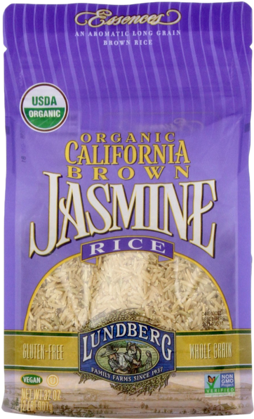Lundberg Family Farms Og California Brown Jasmine Organic - Lundberg Organic California Jasmine Rice (600x600), Png Download