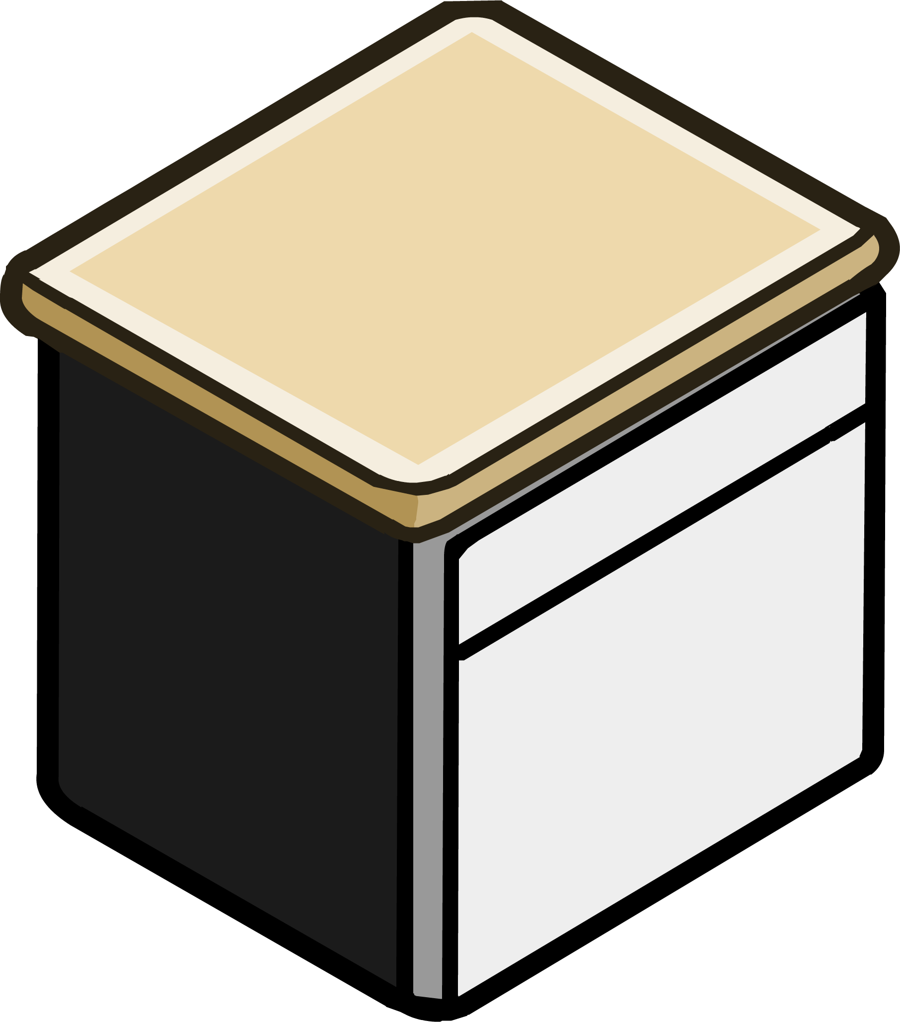 Granite Top Dishwasher Icon - Cocina De Club Penguin (1812x2059), Png Download