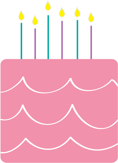 Free Happy Birthday Clipart And Graphics To For Invitations - Cute Birthday Clip Art (417x579), Png Download