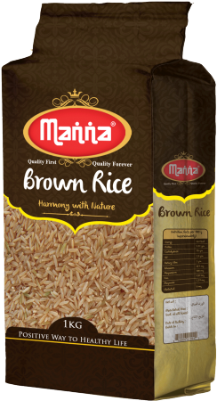 Manna Brown Rice 1kg (500x500), Png Download