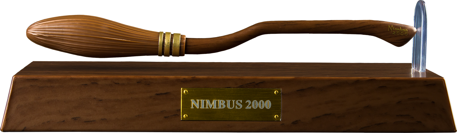 Harry - Harry Potter Levitating Broom Pen (1500x437), Png Download