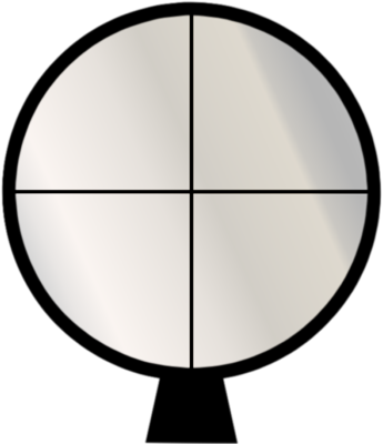 Sniper Psd, Vectors - Mira Da Sniper Png (345x400), Png Download