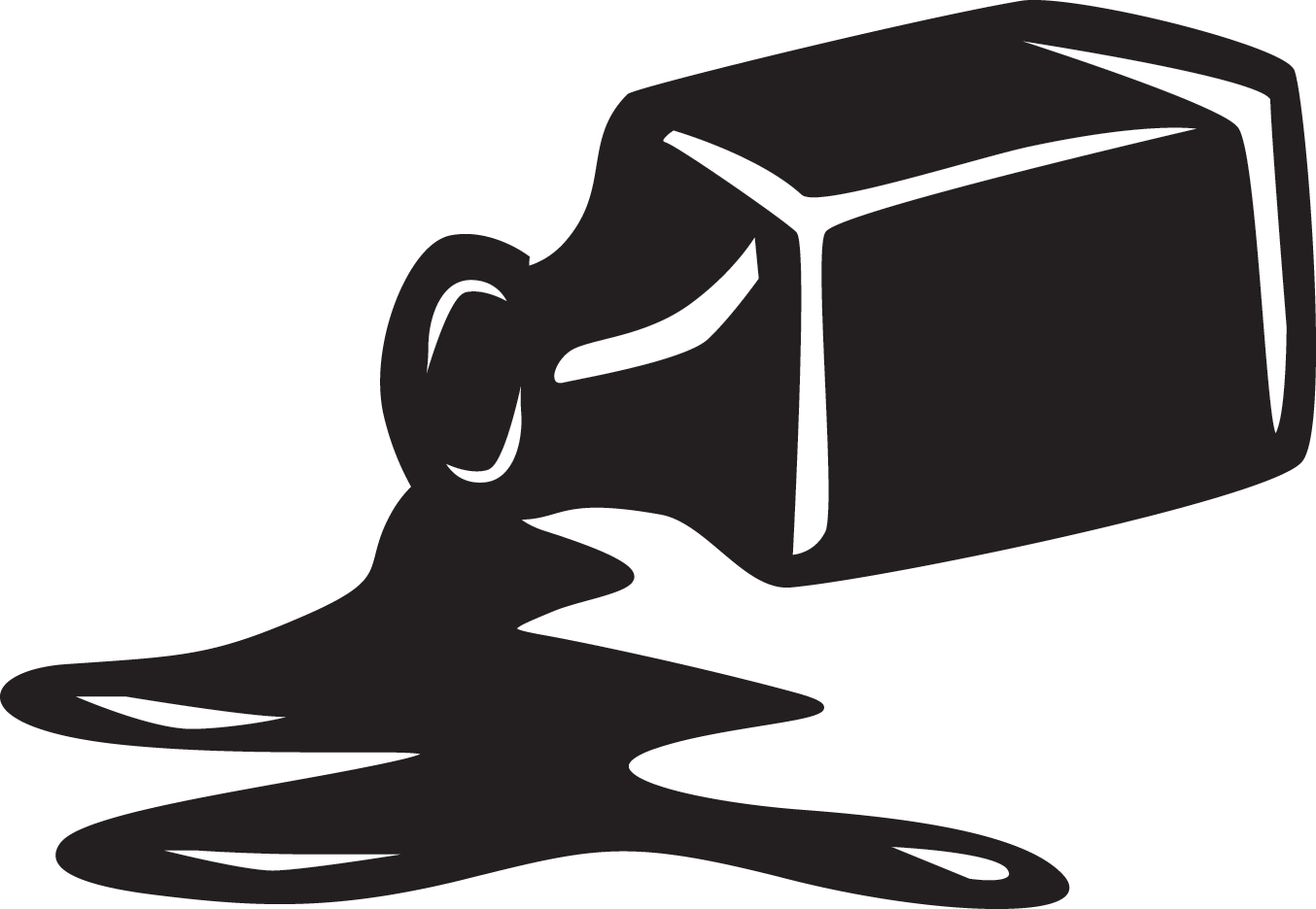 Spilled Ink Clipart (1200x920), Png Download