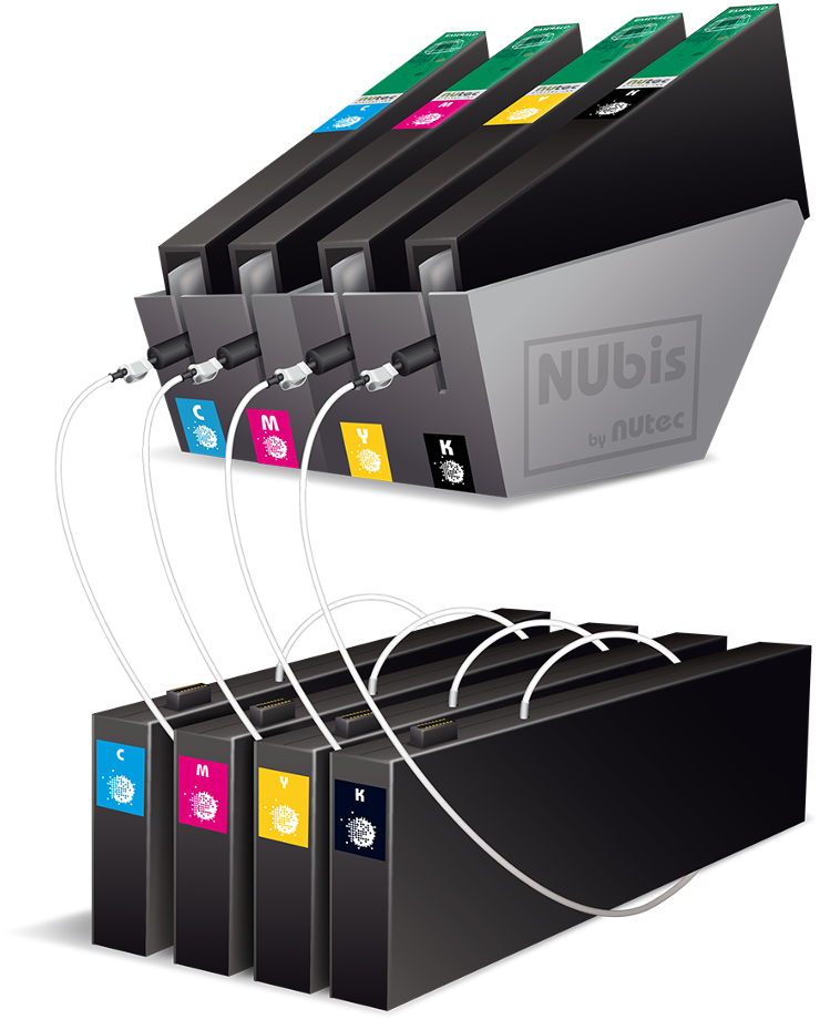 Spill-free Refilling Process, Reducing Ink Wastage - Nubis Nutec (800x1000), Png Download