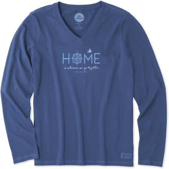 Women's Wherever We Go Together Long Sleeve Crusher - Sweater (570x570), Png Download