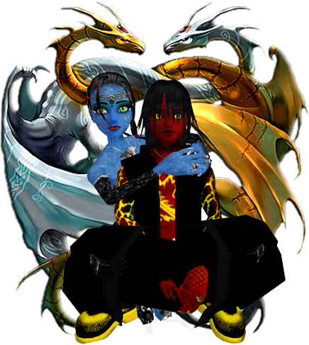 Nubian King And Queen - Dragons (436x487), Png Download
