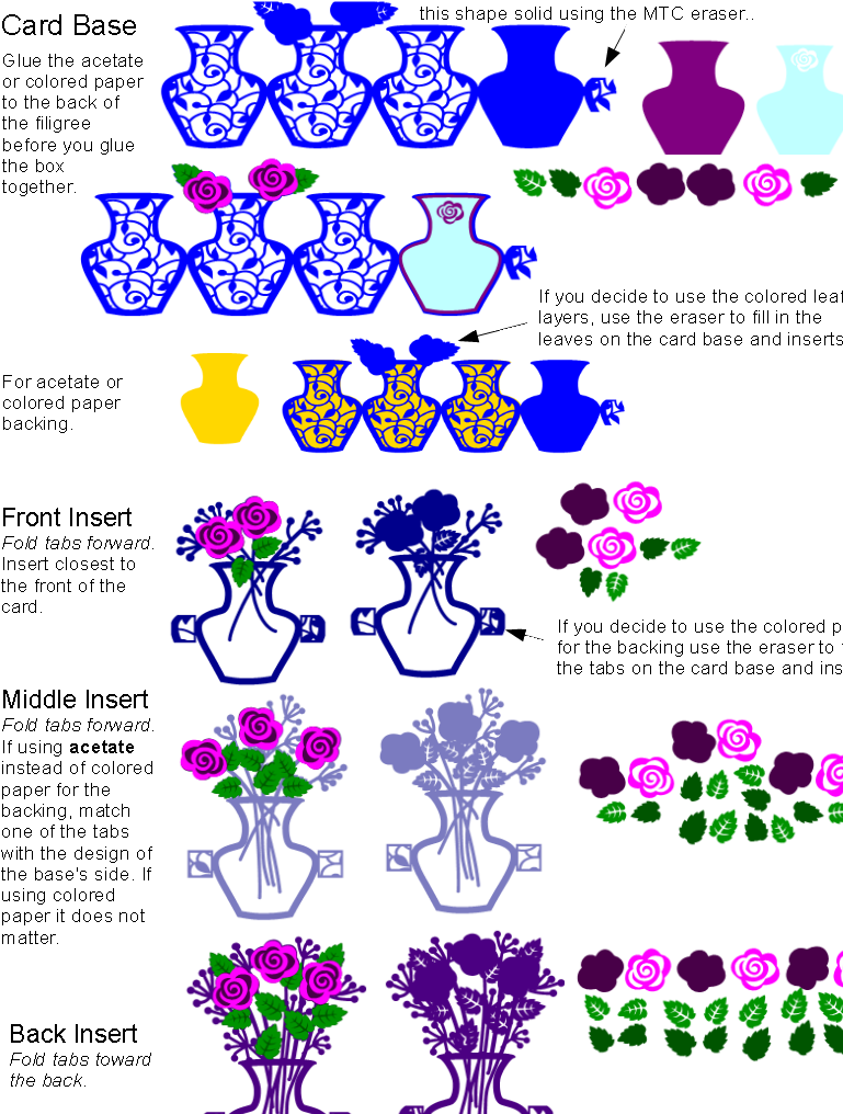Directions For Vase With Flowers (816x1056), Png Download