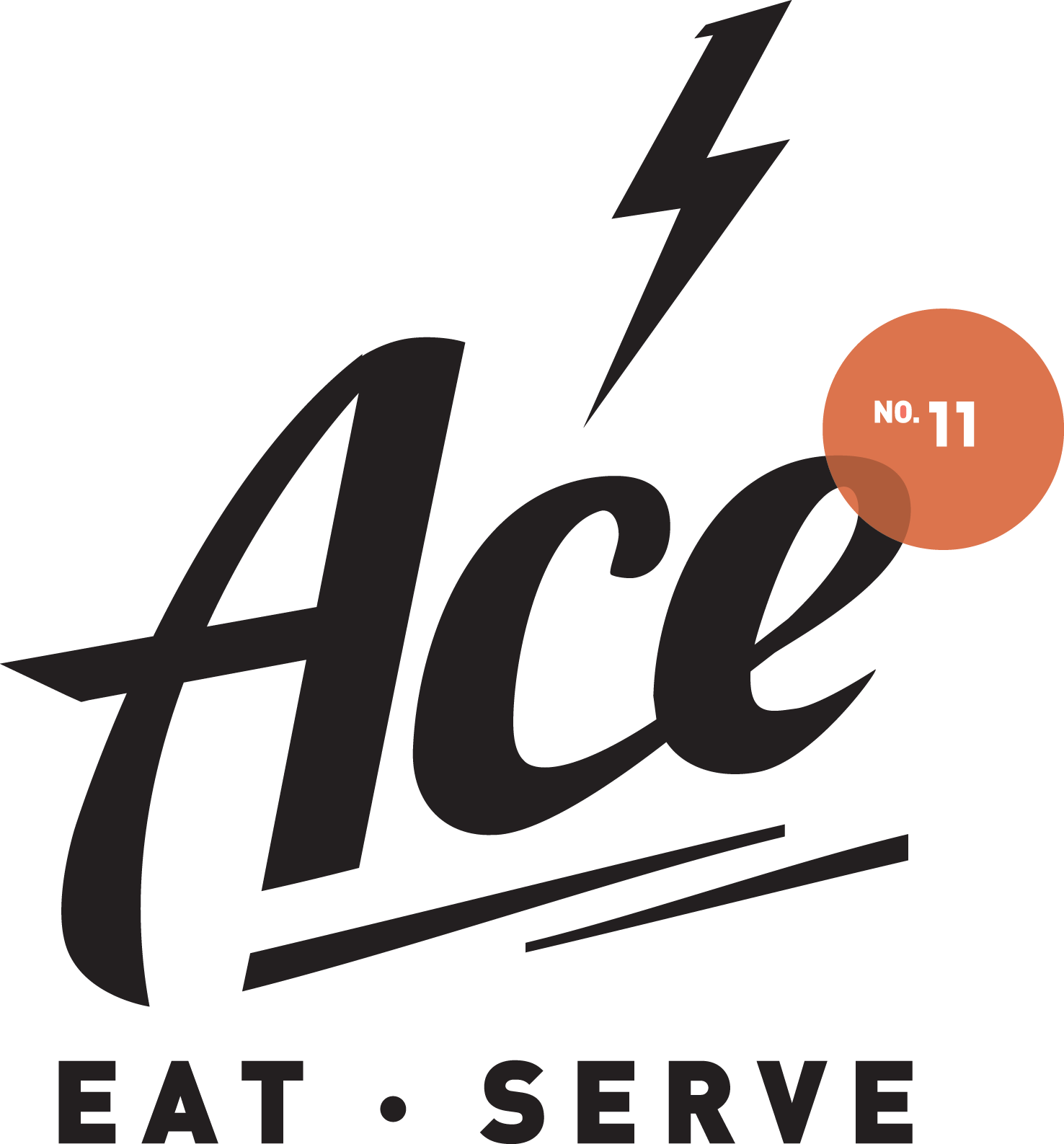 Ace Eat Serve Logo - Ace (1476x1587), Png Download