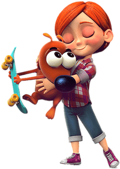 Girl Holding Pat - Bolo Lele E Linguiça (400x400), Png Download