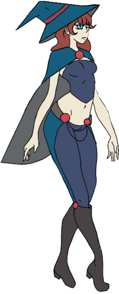 Witch-girl - Witch Girl (900x1000), Png Download