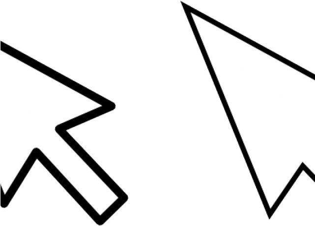 Mouse Cursor Click Clipart Transparent - Cursor Template (640x480), Png Download