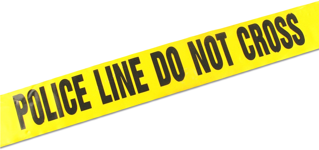 Police Tape Cartoon (1276x664), Png Download