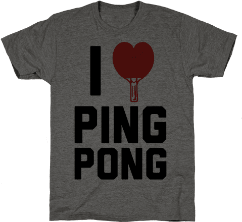 I Love Ping Pong Mens T-shirt - King Kong Vs Godzilla Logo (484x484), Png Download