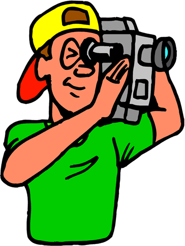 Camera Man - Cinematography Clip Art Png (375x500), Png Download