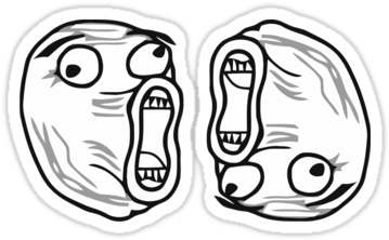 Lol Guy ×2 Sticker - Lol Face (375x375), Png Download