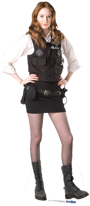 How Funny, They Changed Her Outfit Before Airing To - Doctor Who Amy Pond Police (308x700), Png Download