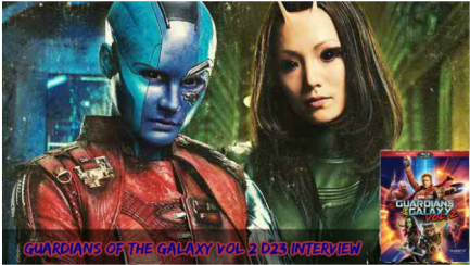 Guardians Of The Galaxy Vol 2 D23 Interview - Guardians Of The Galaxy Vol. 2 [blu-ray+dvd+digital (678x381), Png Download