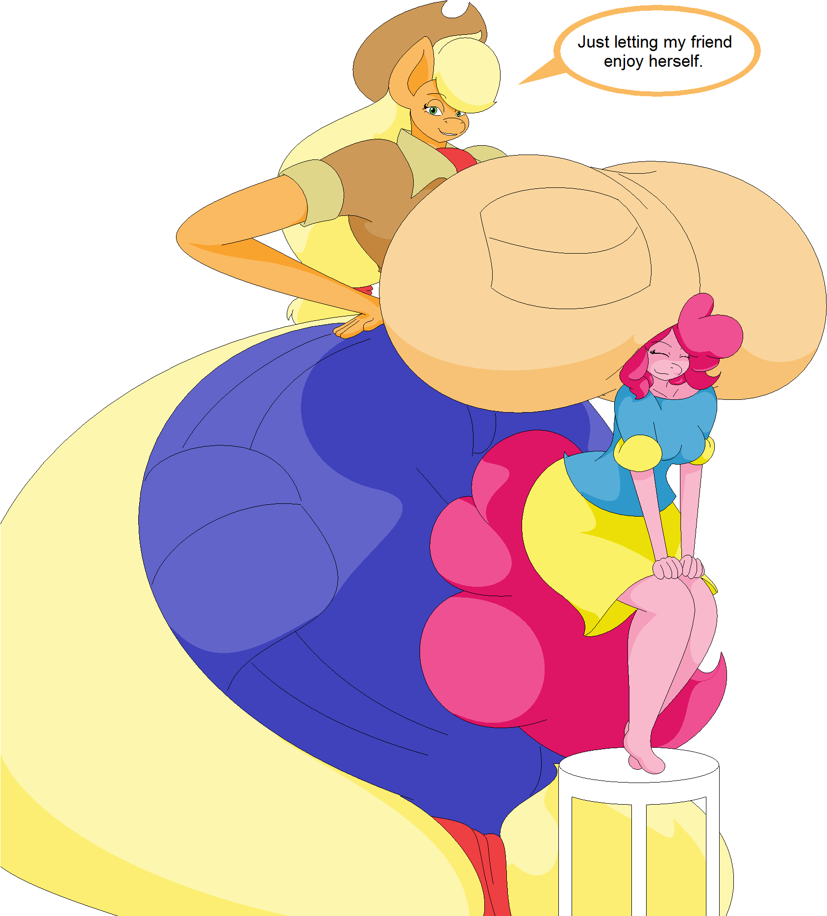 What Is It We're Doing Sugar Cube - Giantess Ladies By Two Ton Neko (1774x1867), Png Download