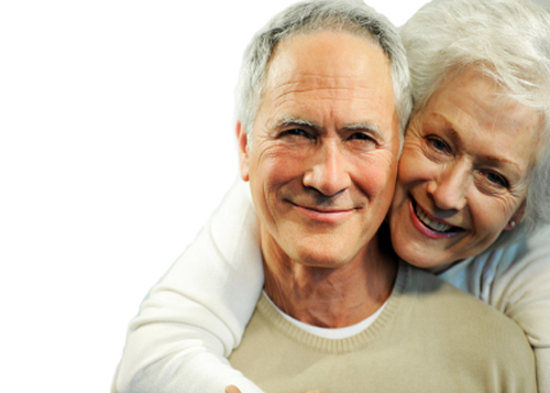 Elderly - Senior Couple (500x357), Png Download