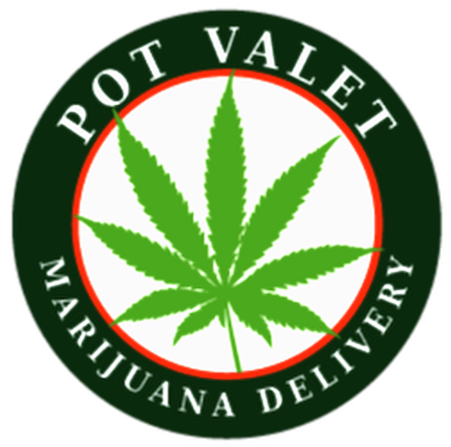Pot Valet Santa Monica - Weed Tshirt Logo Design (502x498), Png Download