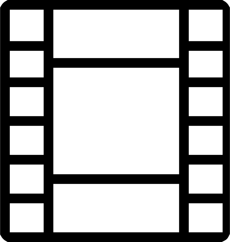 Film Strip Comments - Tape Video Roll (932x980), Png Download