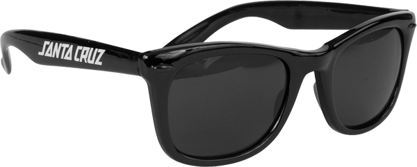 Sc Strip Shades Wayfarer Sunglasses Black - Santa Cruz Skateboards Strip Black Sunglasses (600x241), Png Download