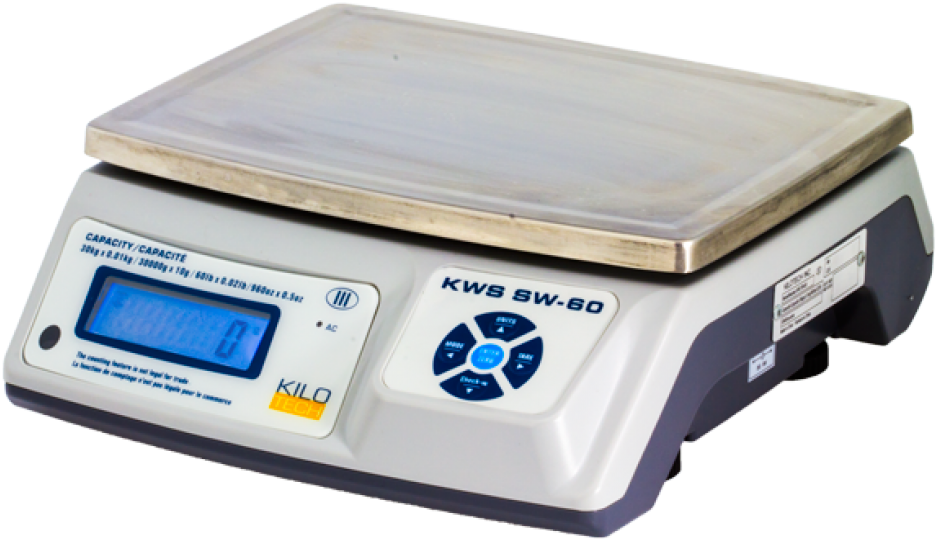 Balance Tout Usage - Kilotech Kws Sw 60 Digital Bench Scale 60 Lb. X 0.02 (980x980), Png Download