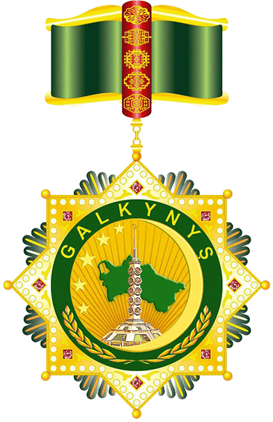 Tm Order Revival - Türkmenistanyň Prezidentiň Ýyldyzy Ordeni (392x606), Png Download