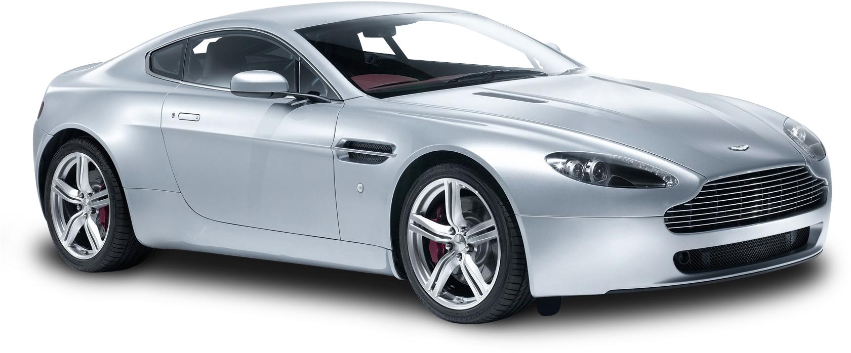 Aston Martin V8 Vantage White Car Png Image (1718x812), Png Download