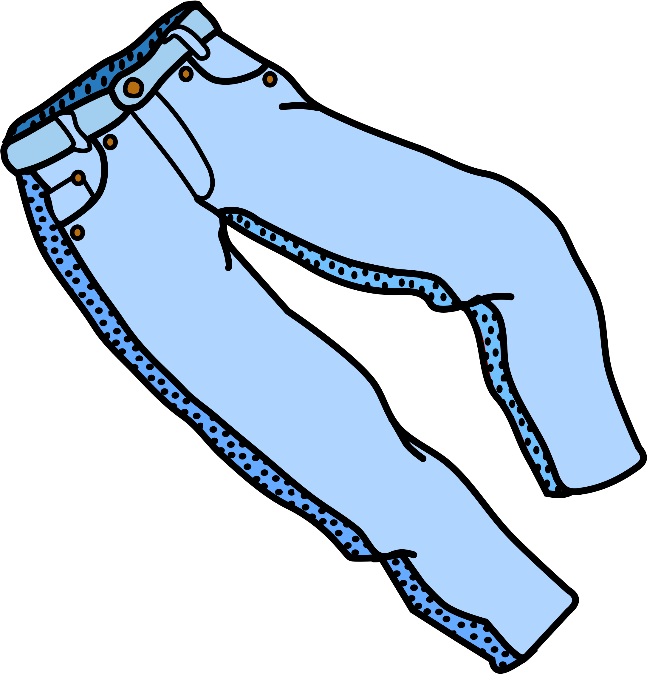 Download HD Jeans - Trousers Clipart Transparent PNG Image - NicePNG.com, image size:2170x2259