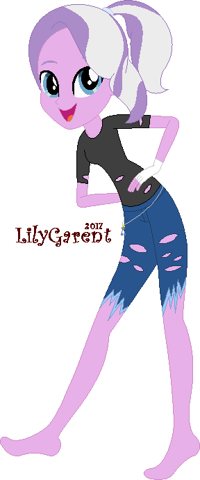 Lilygarent, Barefoot, Diamond Tiara, Equestria Girls, - Filename (288x689), Png Download