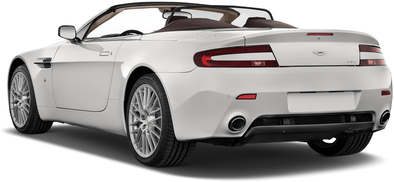 Aston Martin V8 Vantage [aston Martin] - Aston Martin Vantage V8 Roadster N430 White (800x531), Png Download
