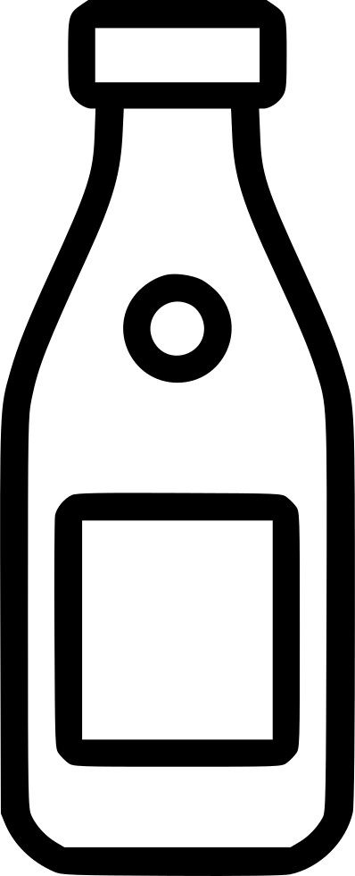 Milk Bottle - - Tomato Sauce (398x980), Png Download