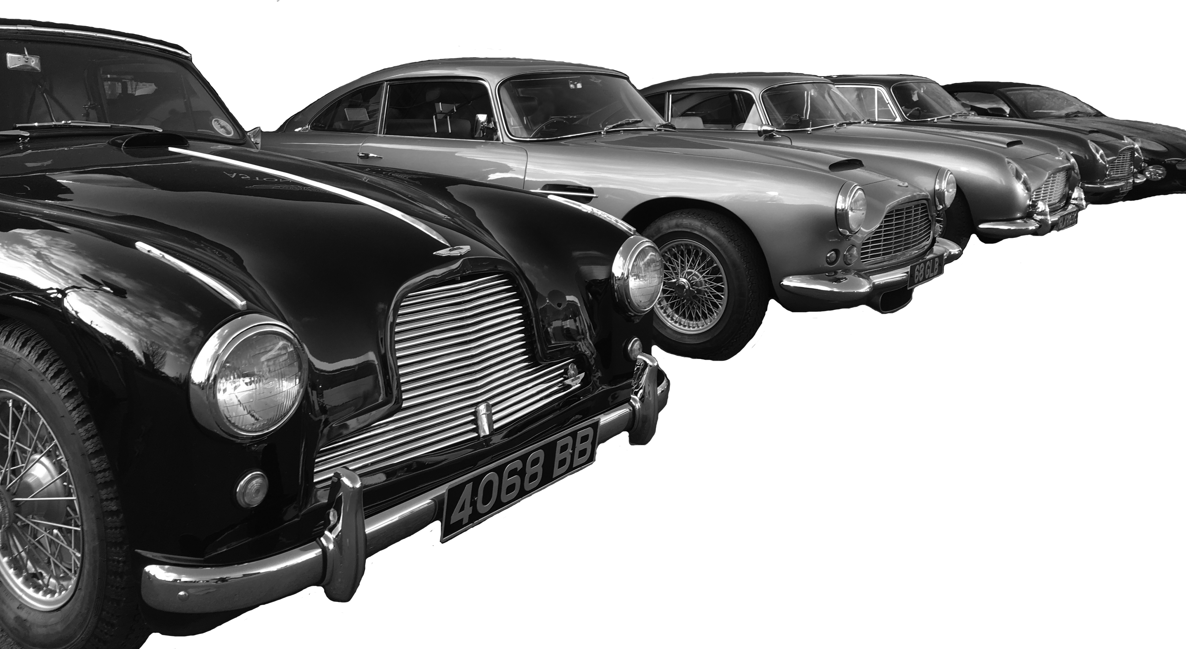 Aston Martin Heritage Vehicles - Antique Car (4032x2207), Png Download