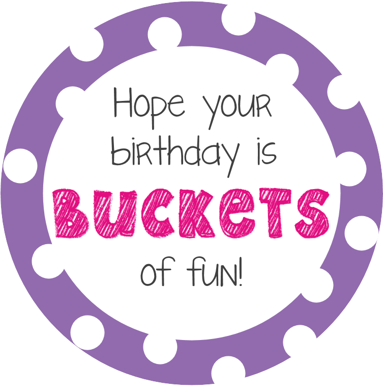 Bucketsoffunpurple - Birthday Buckets Of Fun (800x800), Png Download