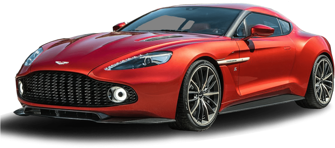 Aston Martin Vanquish Zagato - Aston Martin Vanquish 2019 Red (1158x571), Png Download