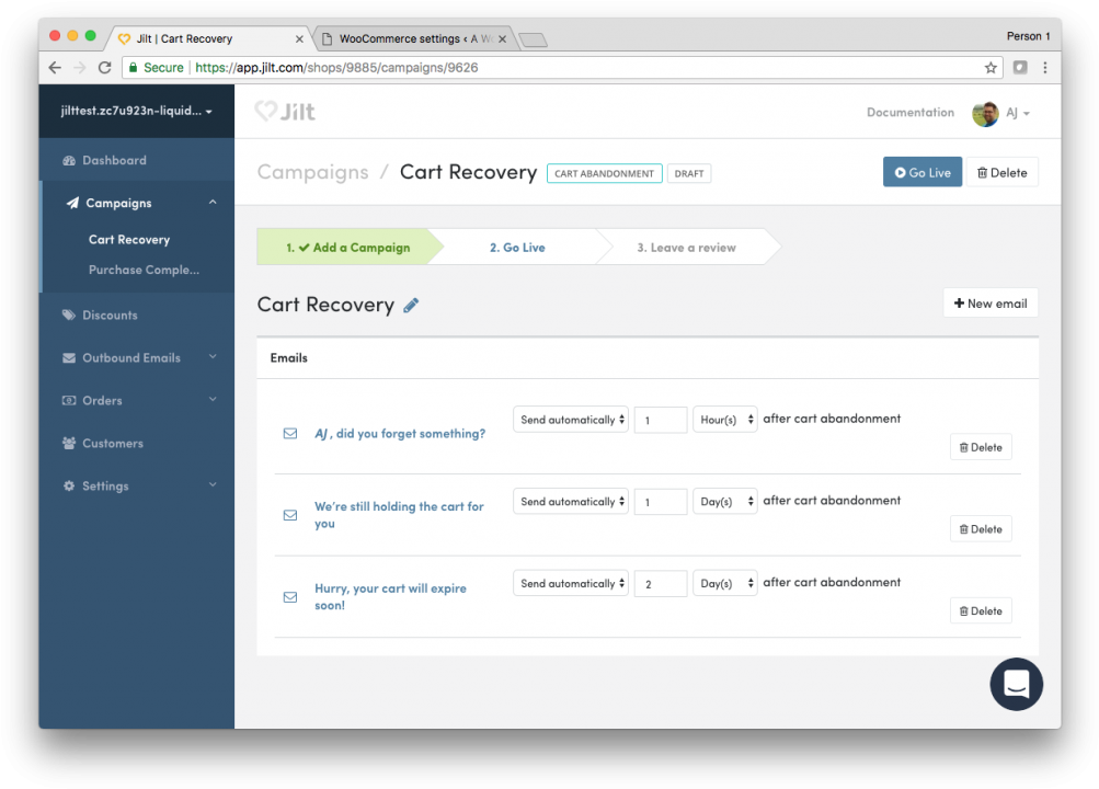 Jilt Cart Recovery - Android App Redirect Url (1024x739), Png Download