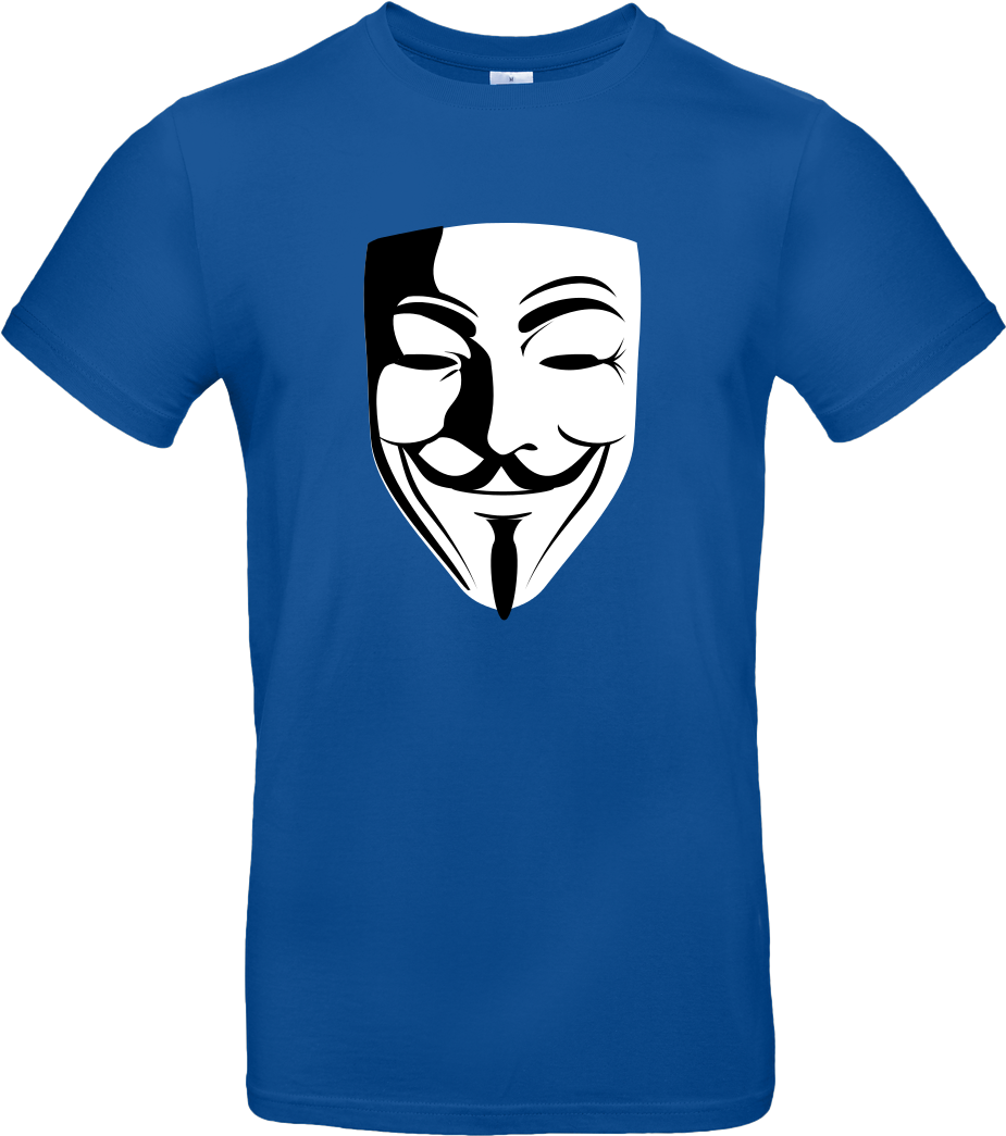 Guy Fawkes T-shirt B&c Exact (1044x1044), Png Download