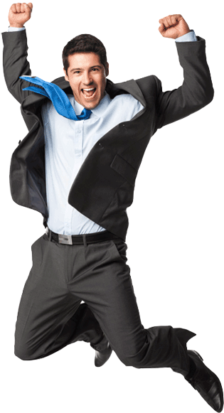 Image - Business Man Jumping Png (379x600), Png Download