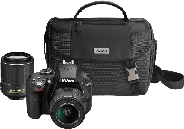 Canon Mark Iii Front Camera Rental Studio Boise - Nikon D3300 18 To 55 And 55 (700x595), Png Download