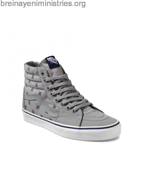 Online Discount Vans Sk Hi Mlb New York/yankees/grey - Vans New York Yankees (480x658), Png Download