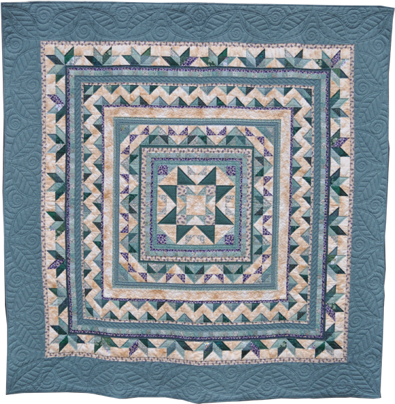 The Hortus Conclusus Quilt - Free Medallion Quilt Patterns (600x600), Png Download