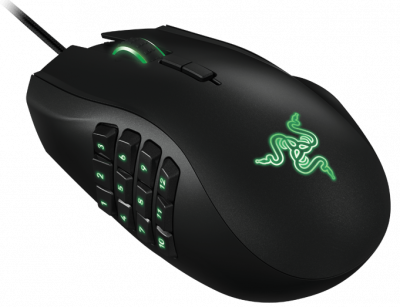 Razer Naga Gamer Mouse - Razer Naga 2014 - Laser Mouse (400x307), Png Download