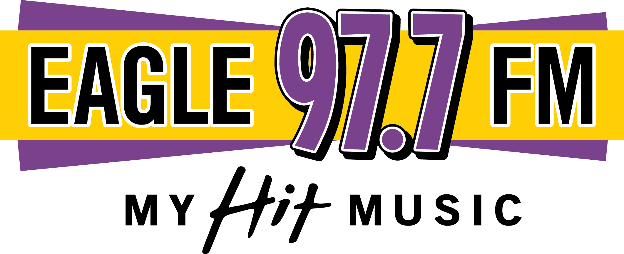 Eagle 97.7 Logo (2123x865), Png Download