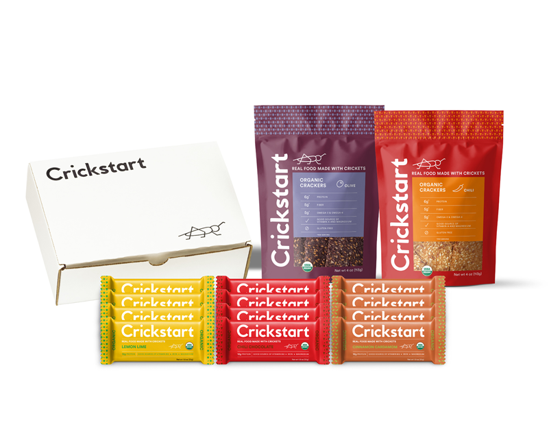 Cricket Protein Starter Pack - Crickstart Crackers - Chili With Crickets (800x800), Png Download